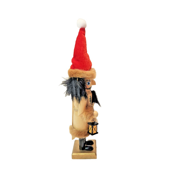 World Market Petite Woodland Santa Christmas Nutcracker Wood Figurine 8" - Picture 4 of 4